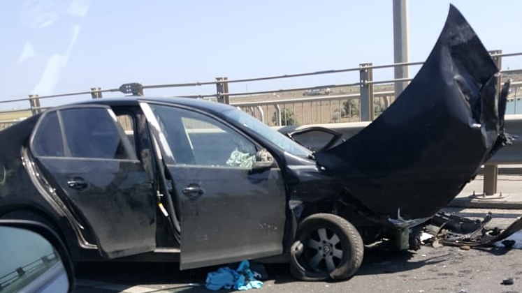 Accident pe podul de la Agigea